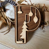 Family Initial Layered Letter Ornament